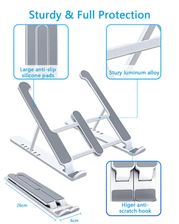 Foldable laptop stand